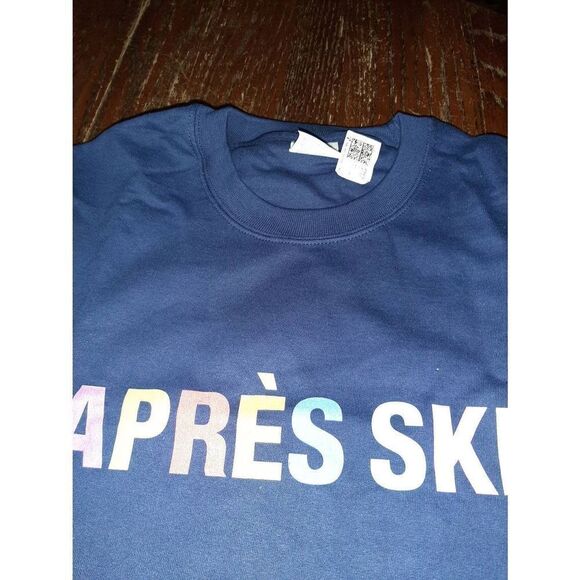 New Unisex Small Port & Co Apres Ski Long Sleeve Crew Neck Pullover Sweatshirt - Picture 3 of 4